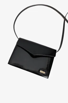 PICARD SMALL BLACK LEATHER PATENT BAG