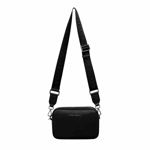 Plunder Bag with Webbed Strap - Black