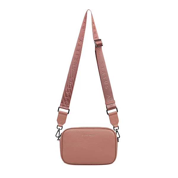 Plunder Bag with Webbed Strap - Dusty Rose