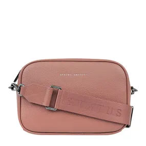 Plunder Bag with Webbed Strap - Dusty Rose