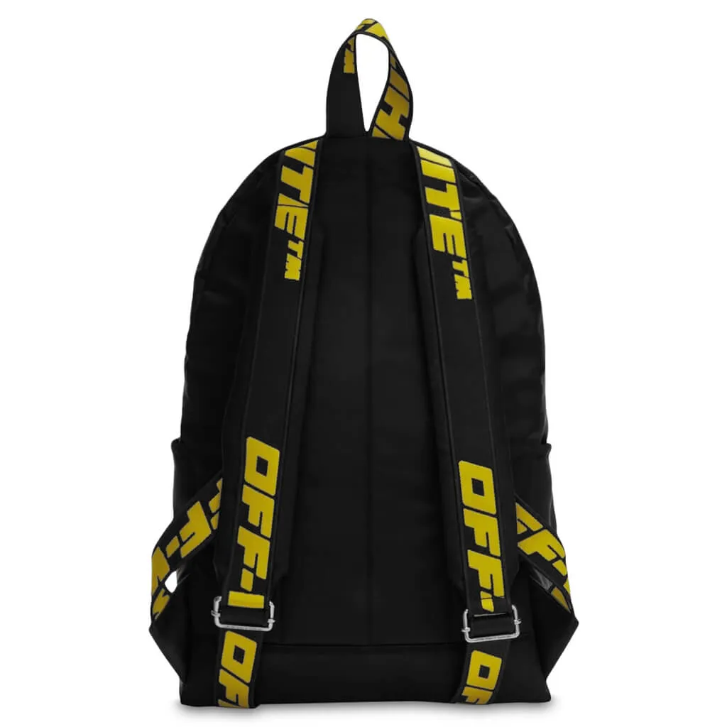 Quote Nylon Backpack - Black/White