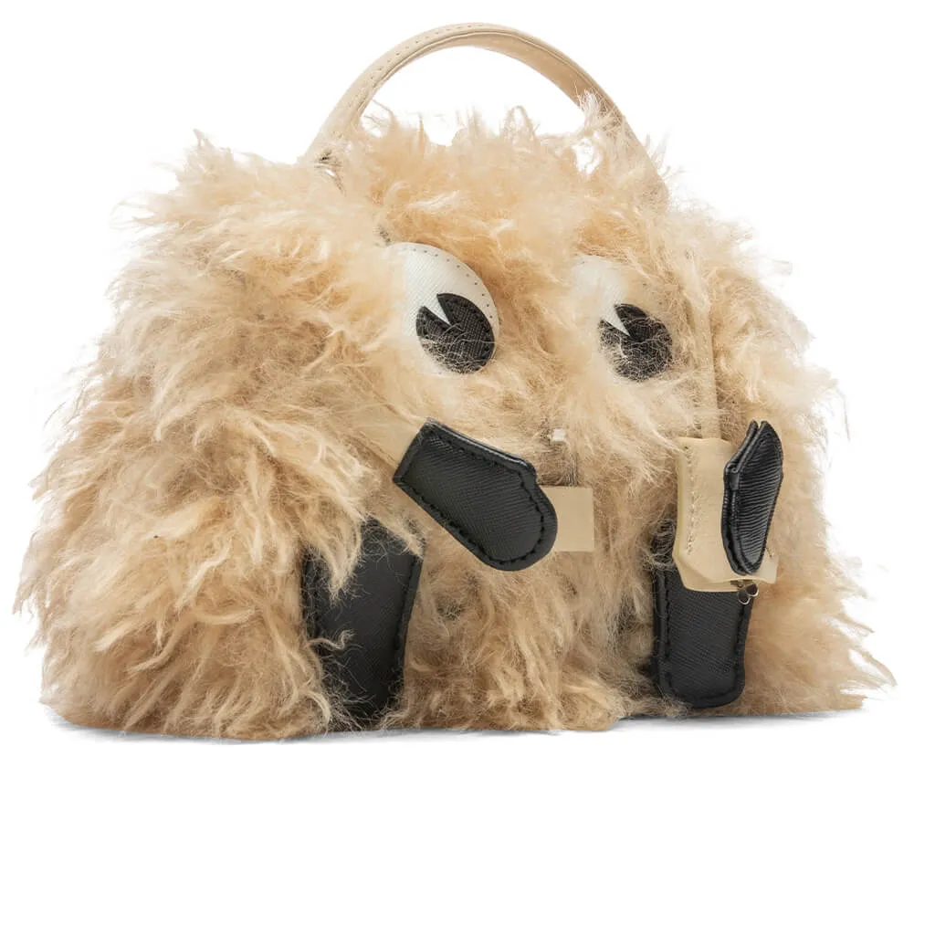 Readymade x Dr. Woo Fur Monster Bag - Tan