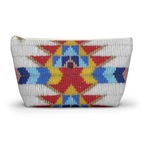 Red and Yellow Beadwork Accessory Bag