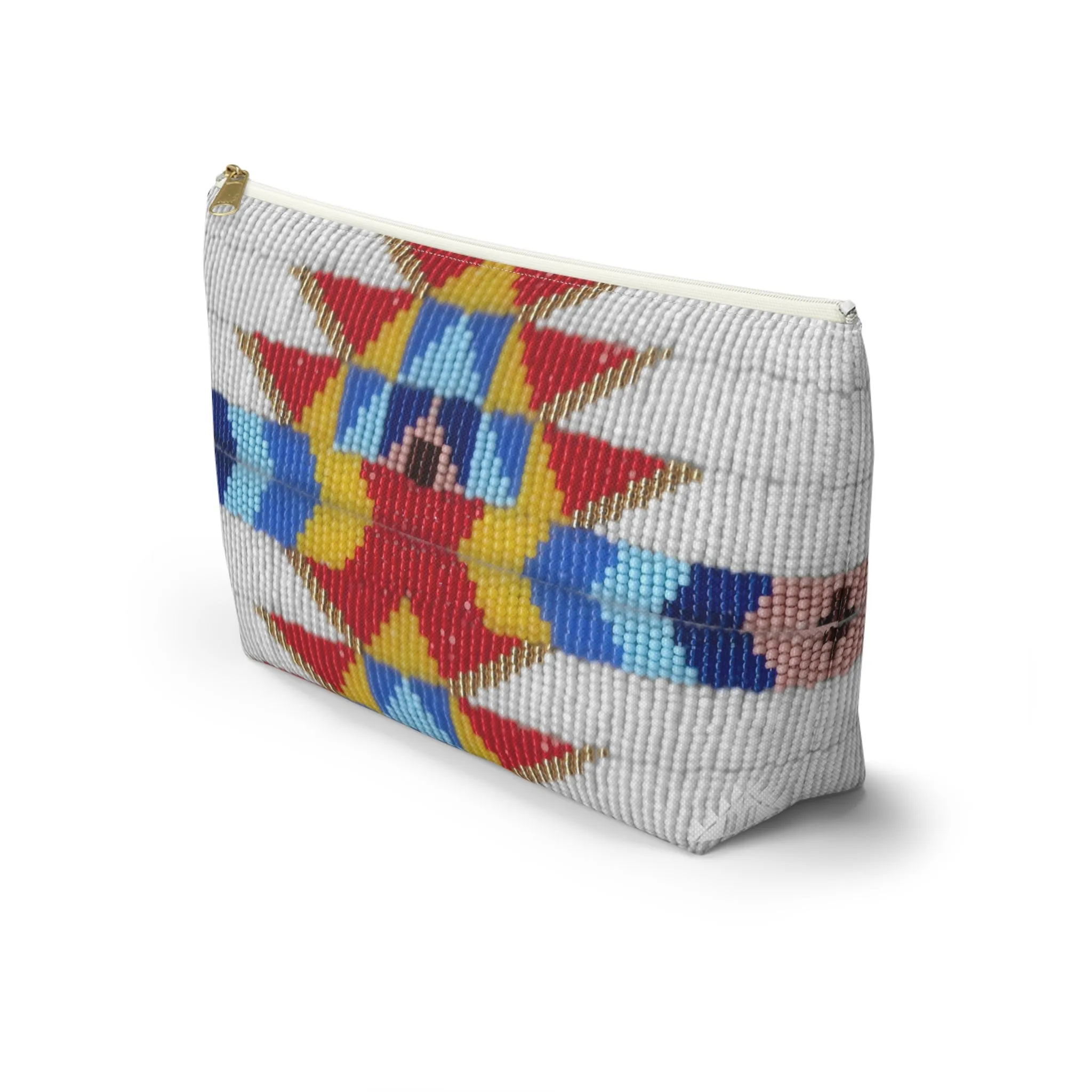 Red and Yellow Beadwork Accessory Bag