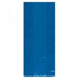 Royal Blue Translucent Party Bags Large | 25ct.