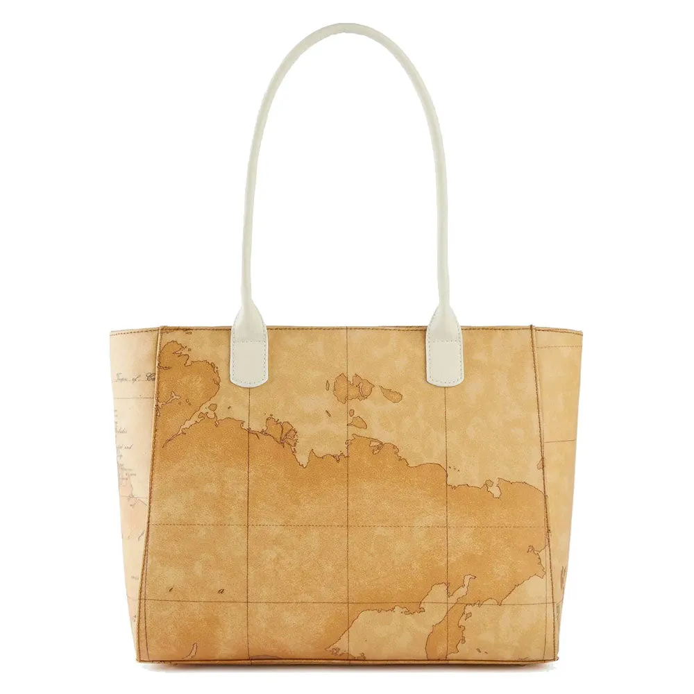 Shopping Bag 1A Classe Alviero Martini linea Geo Sunrise Ring Geo Classic e Avorio GZ79