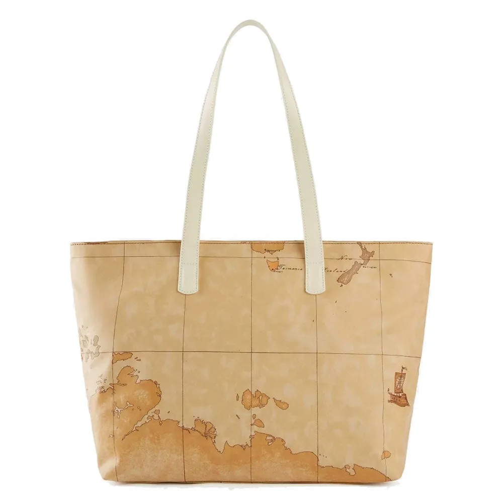 Shopping Bag 1A Classe Alviero Martini linea Soft Atlantic Geo Classic e Avorio GZ72