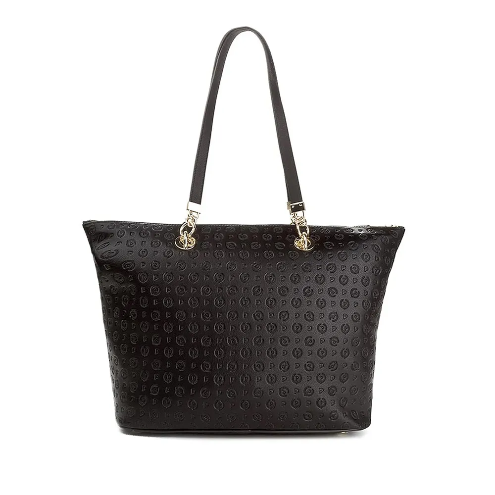 Shopping Bag Donna POLLINI linea Heritage Embossed Nero