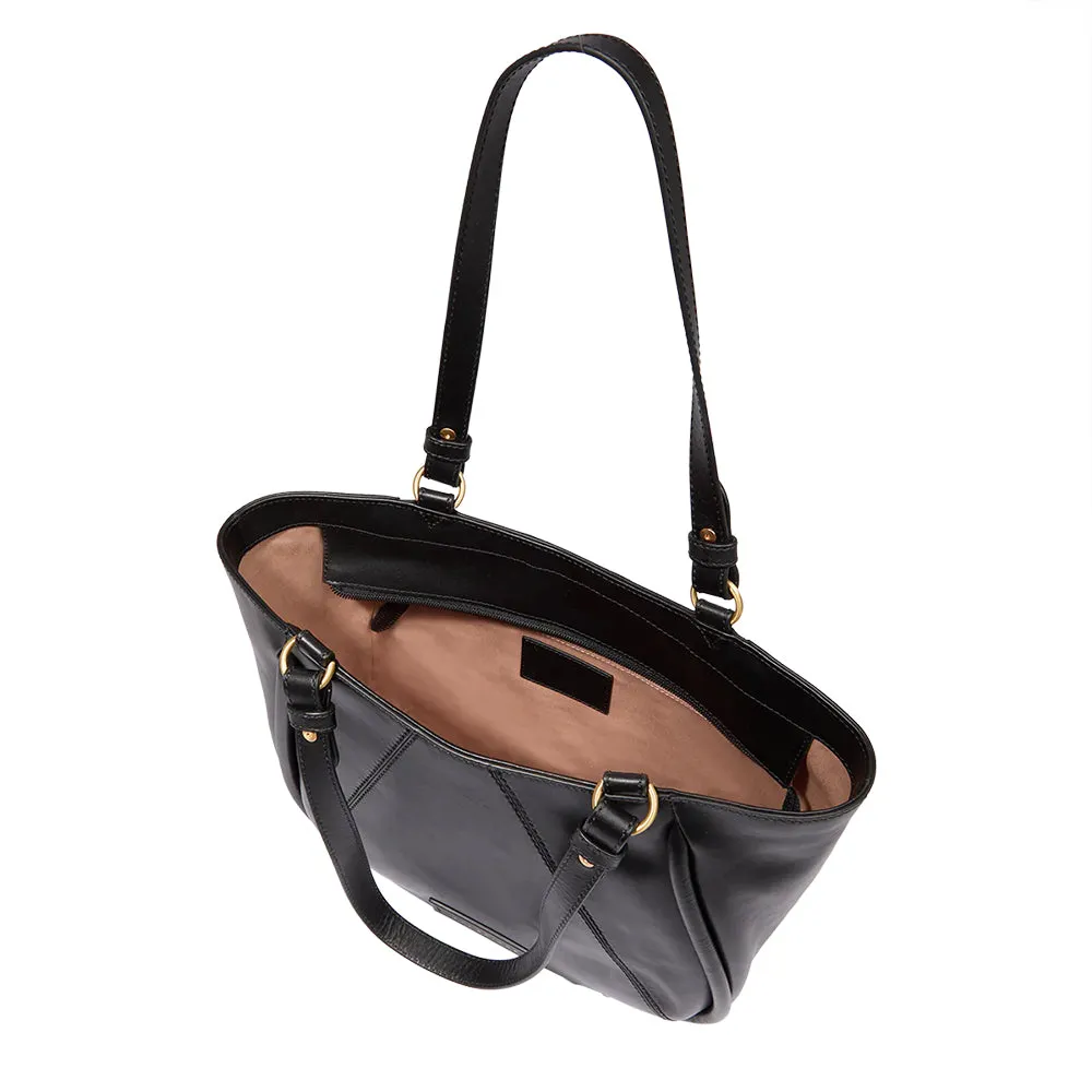 Shopping Bag Donna THE BRIDGE linea Brigida in Pelle Nera