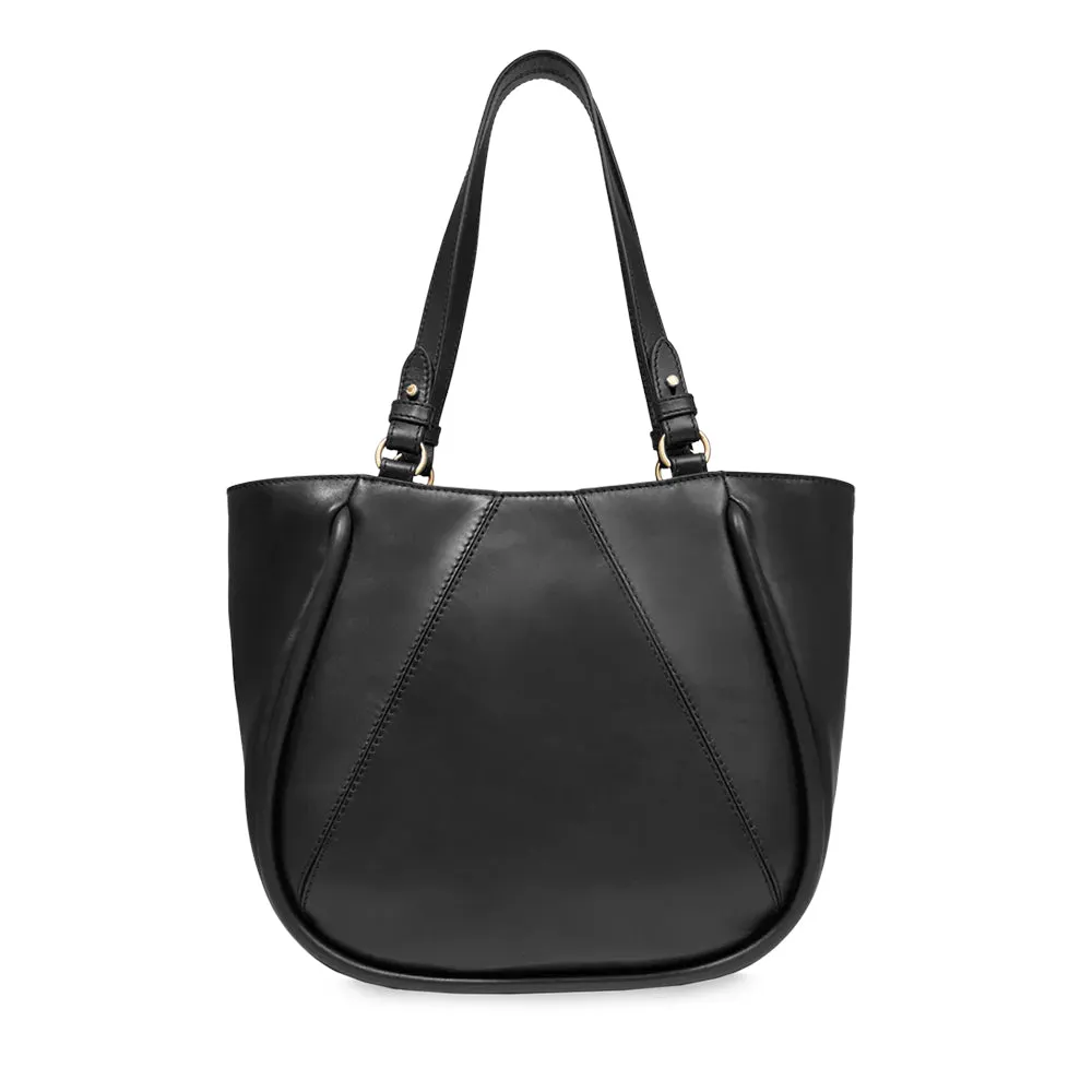 Shopping Bag Donna THE BRIDGE linea Brigida in Pelle Nera