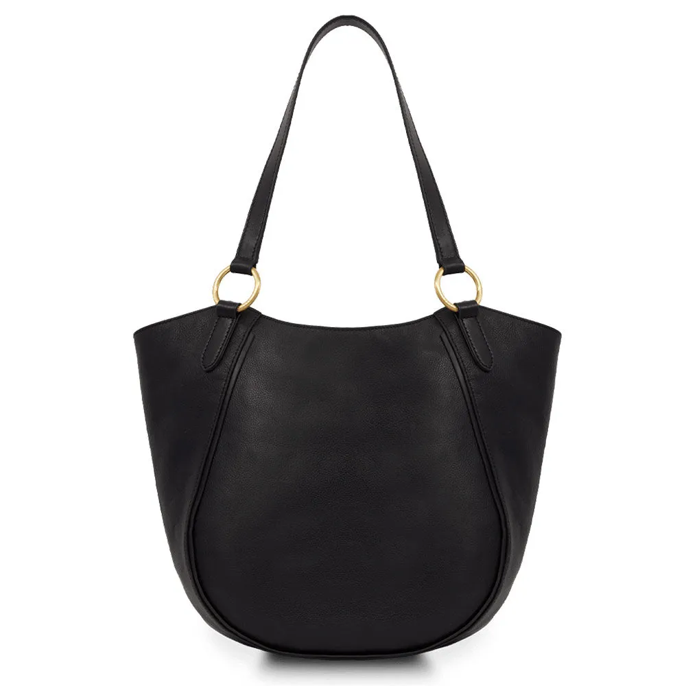 Shopping Bag Donna THE BRIDGE linea Domitilla in Pelle Nera