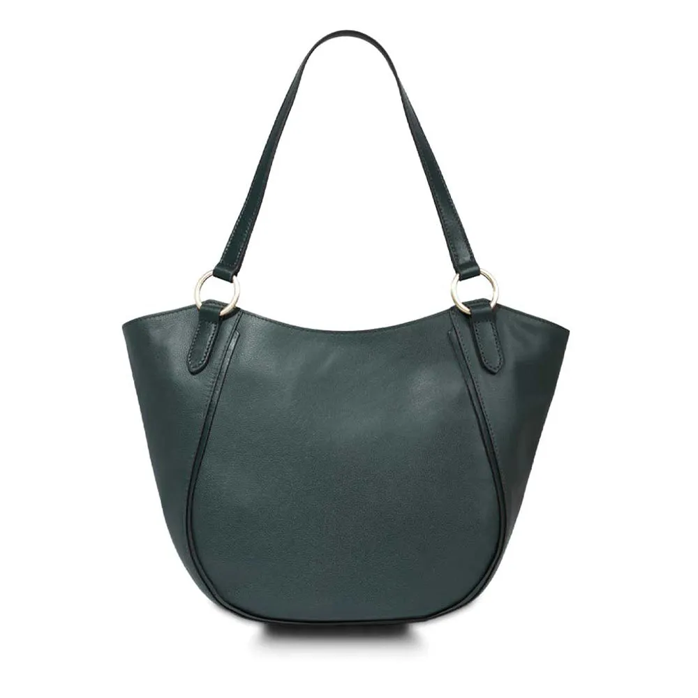 Shopping Bag Donna THE BRIDGE linea Domitilla in Pelle Verde