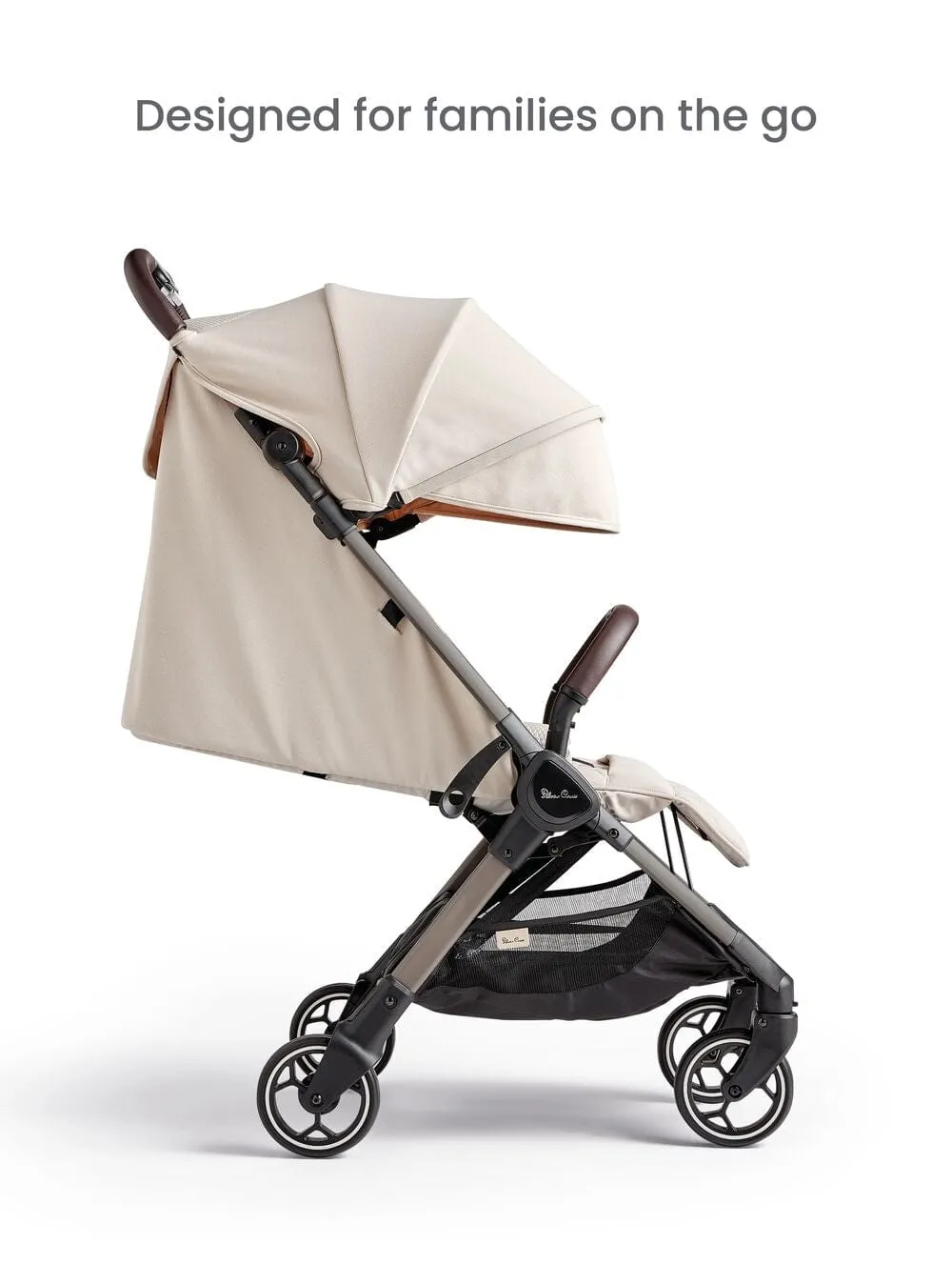 Silver Cross Clic Stroller with Travel Bag - Almond