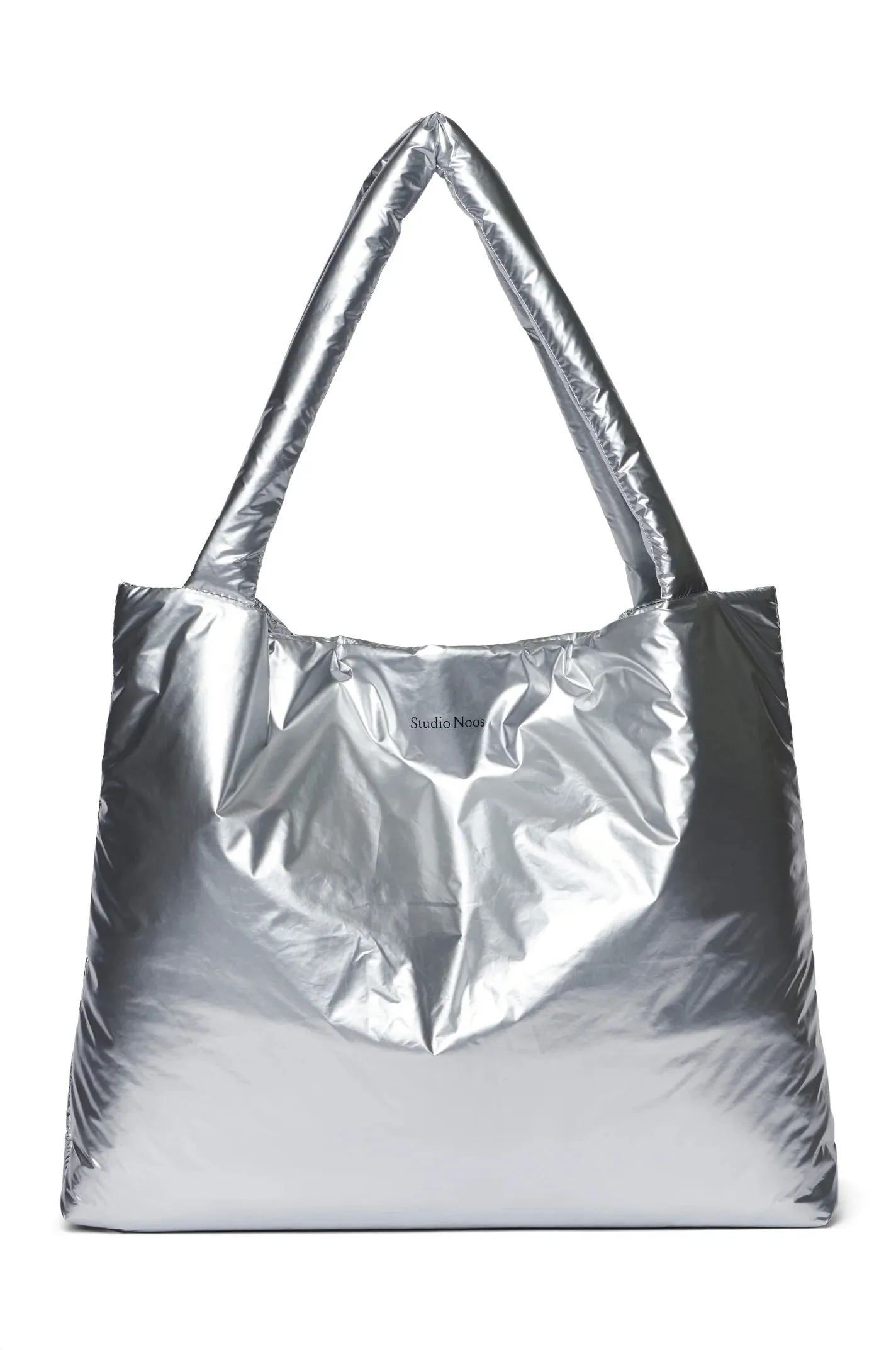 Silver Puffy Mom Bag