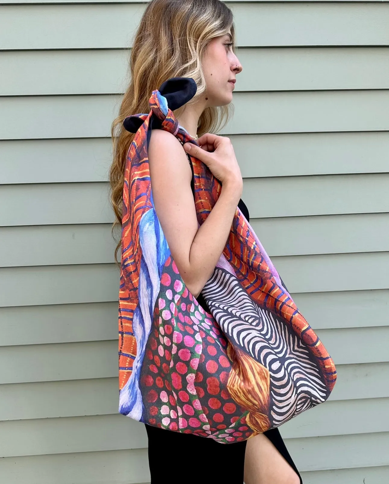 The Blank Canvas Market Bag-Circus Print