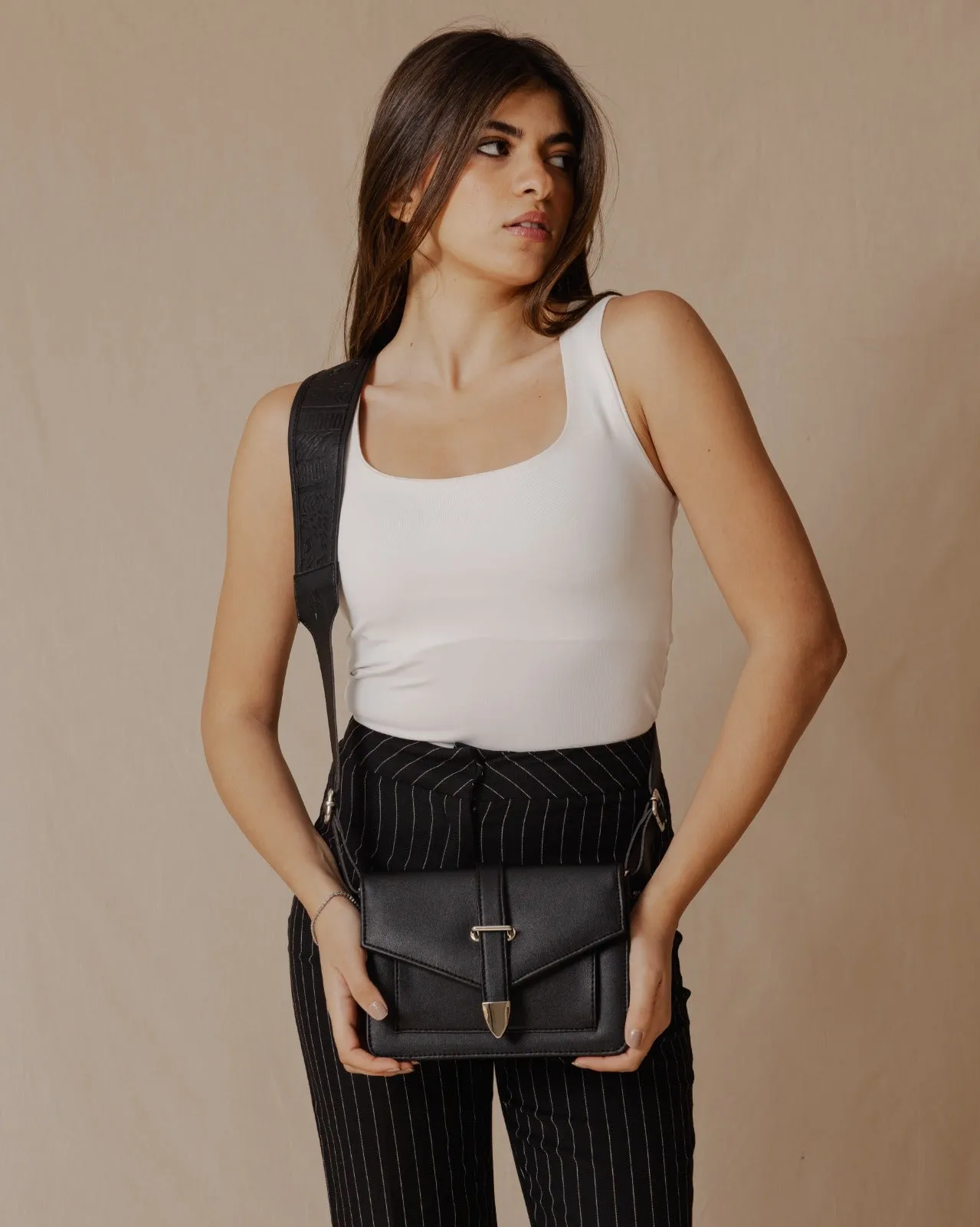 The Mayan Town Cross-Bag Black