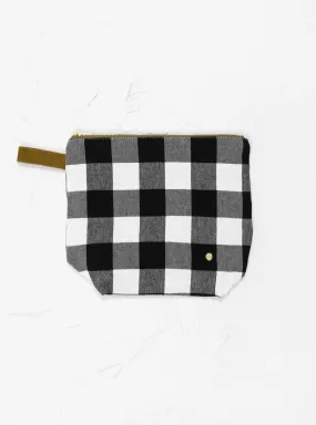 Toiletry Bag GM Black & White Caviar Check