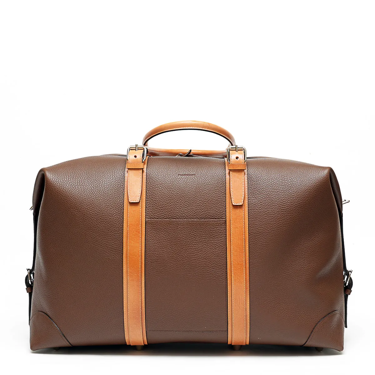 Travel Bag L in pelle Marrone