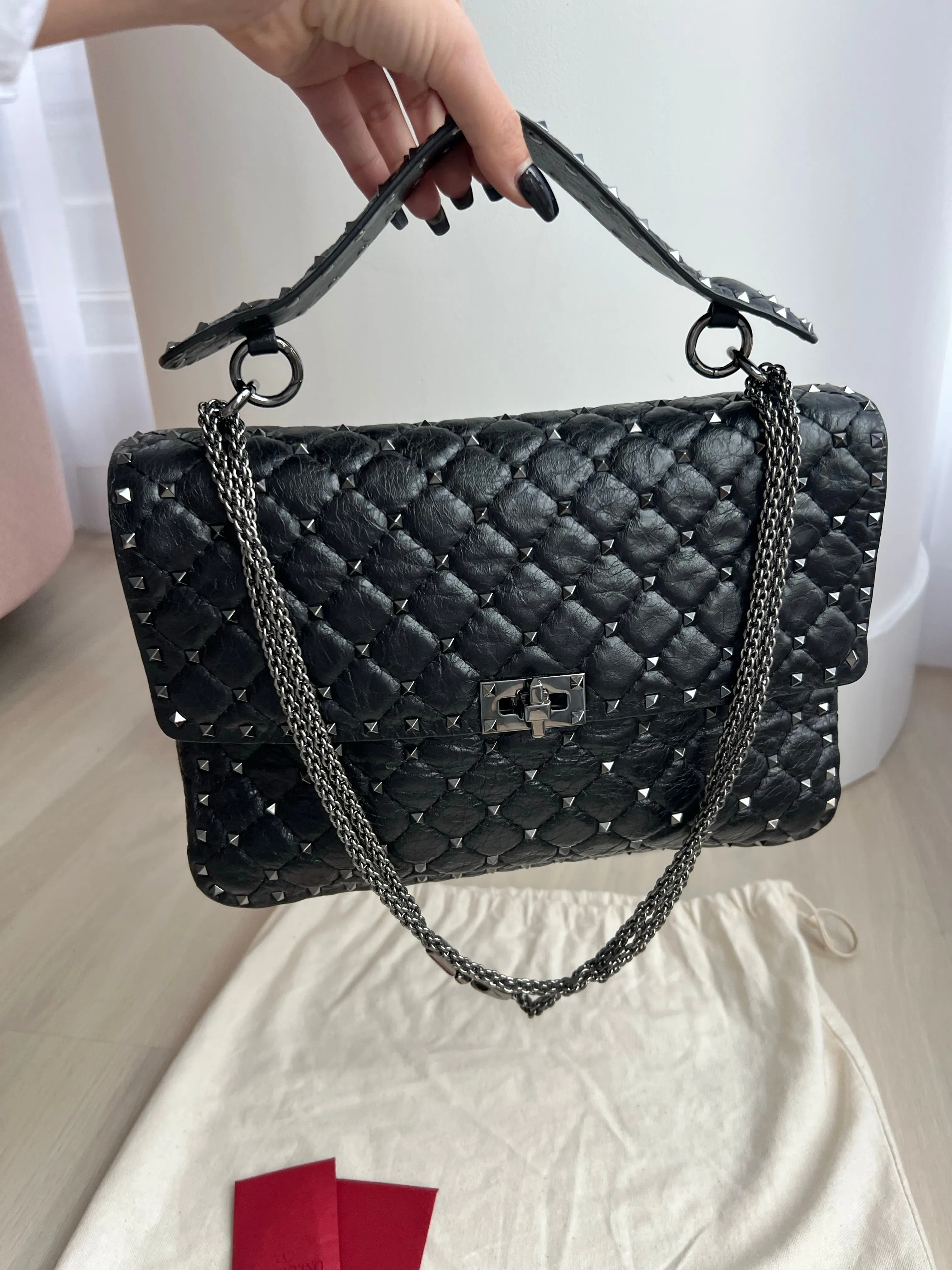 Valentino Garvani Rockstud Spike Nappa Bag