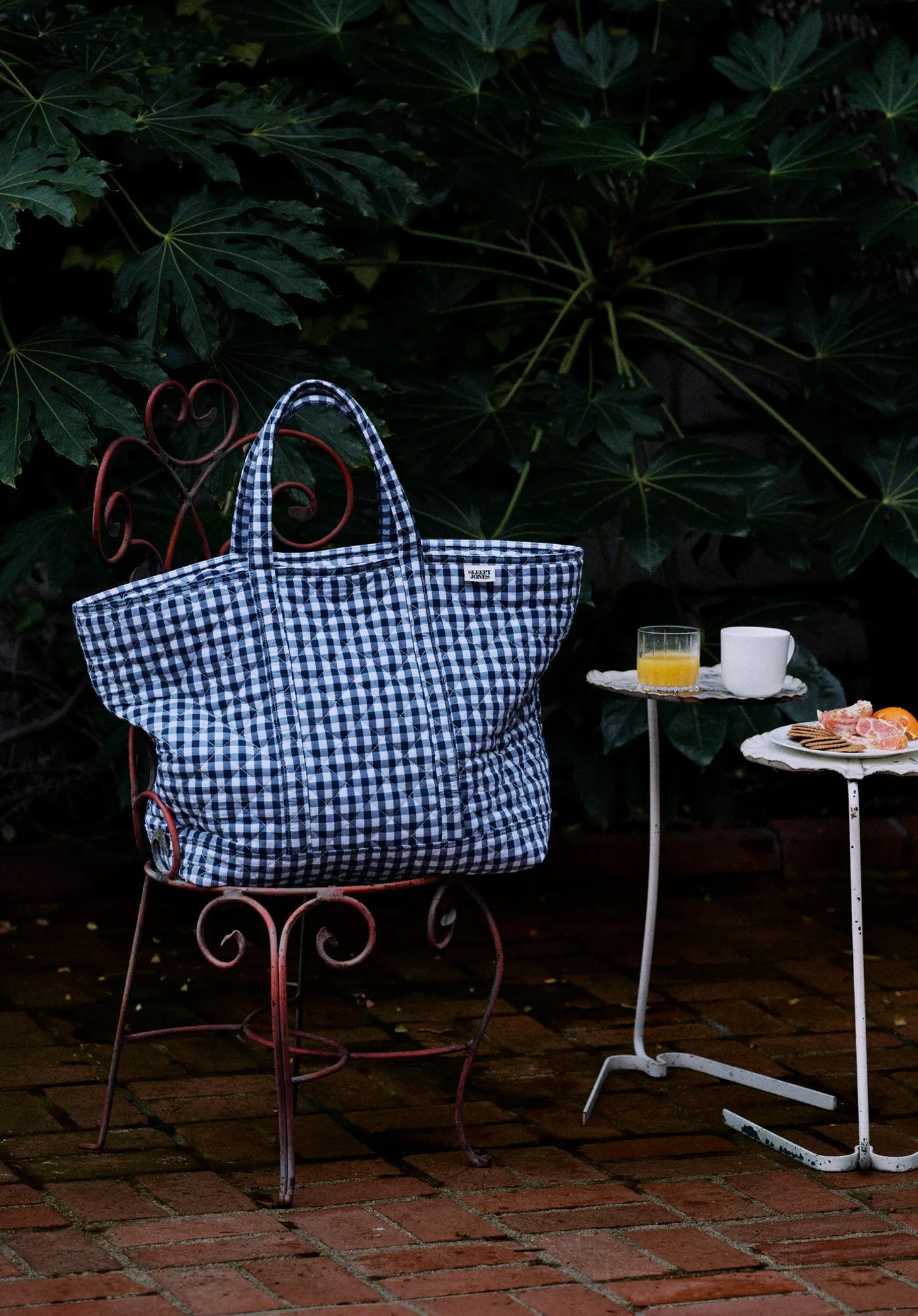 Weekender Bag in Quilted Gingham