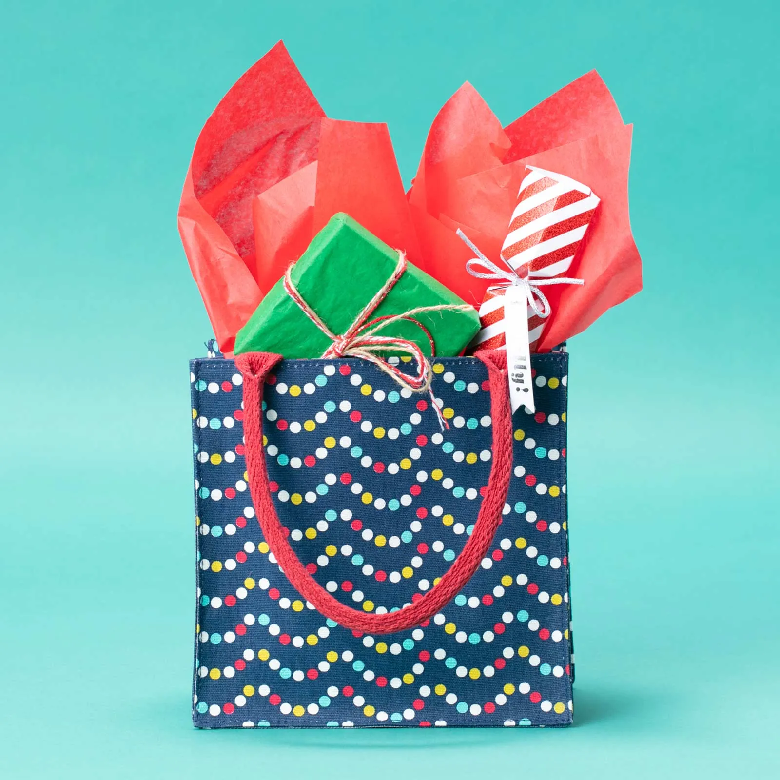 Xmas Garland Reusable Itsy Bitsy Gift Bag