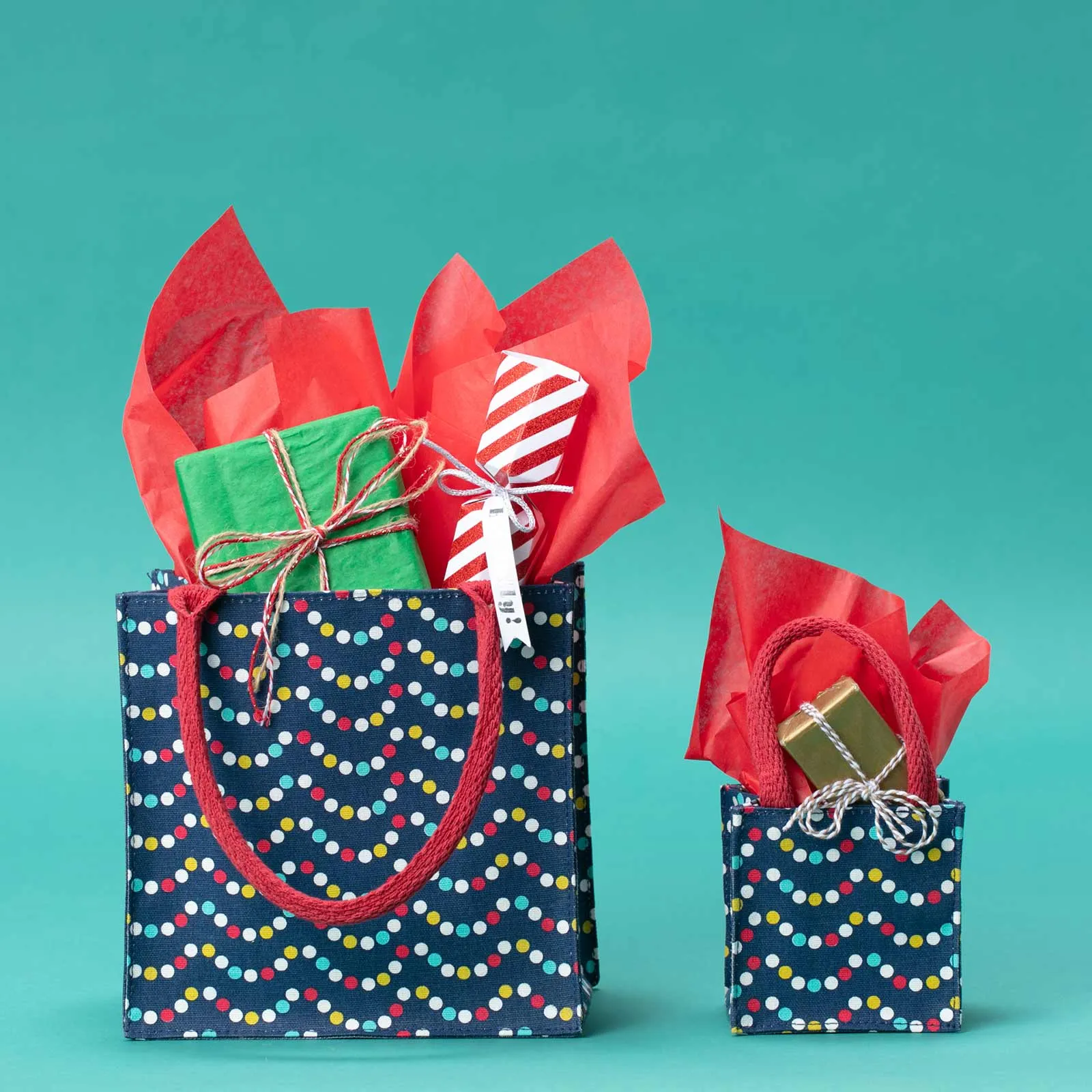 Xmas Garland Reusable Itsy Bitsy Gift Bag